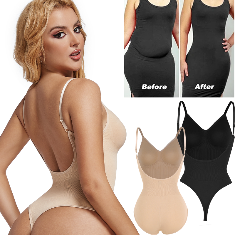 Shapewear Bodysuit Firm - Womens Backless Bodysuits Seamless Sexy Shapewear
