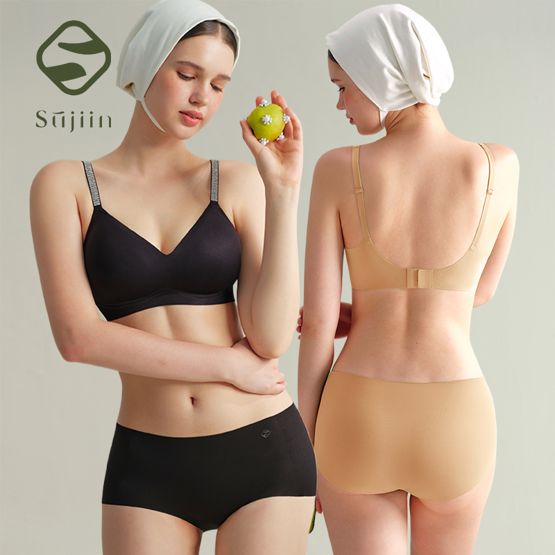 Bralette Wireless Soft - SUJIIN Women's Wireless Push Up Bras