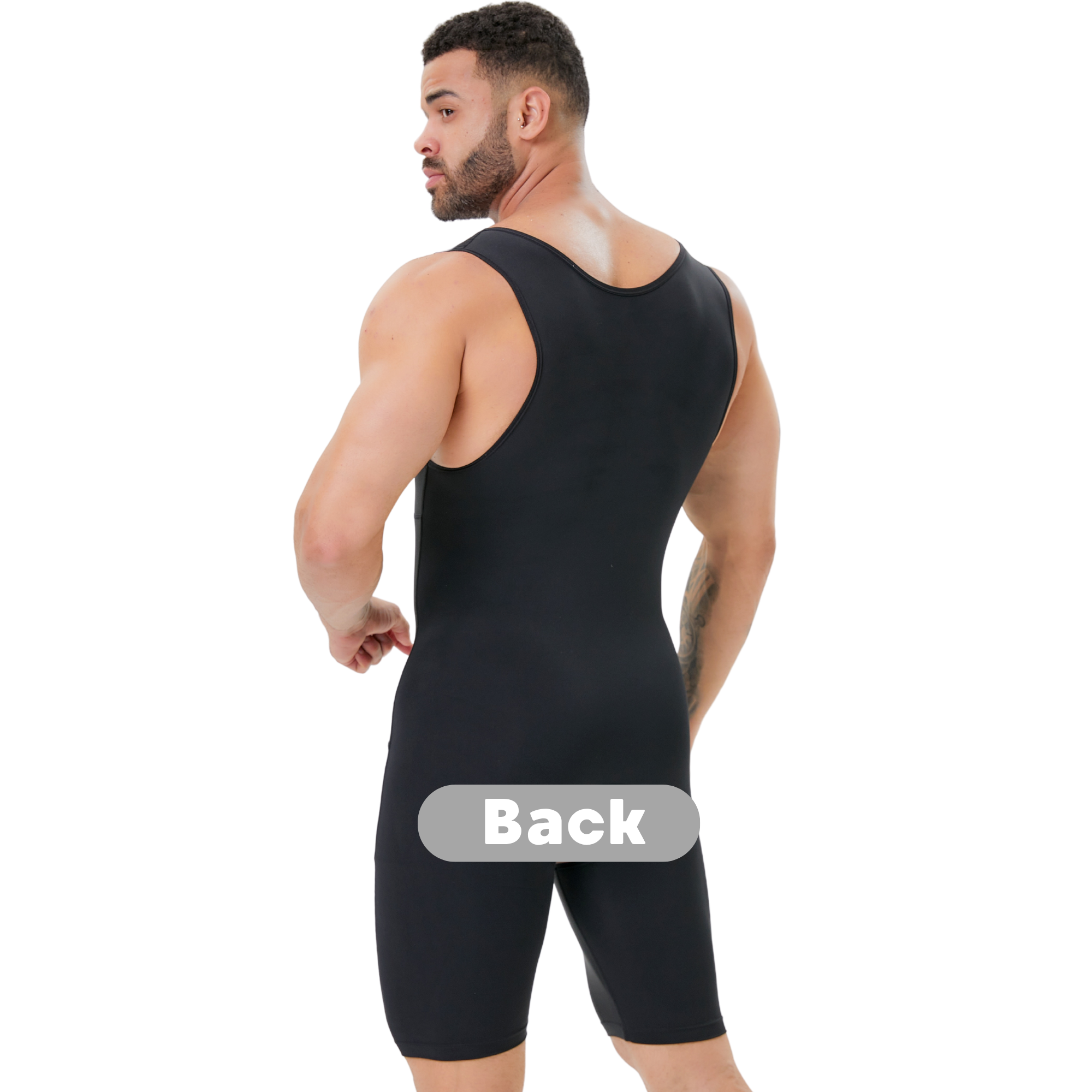 Men's Double Layer Tummy Contr - огляд і ціна Shapewear Bodysuit Firm