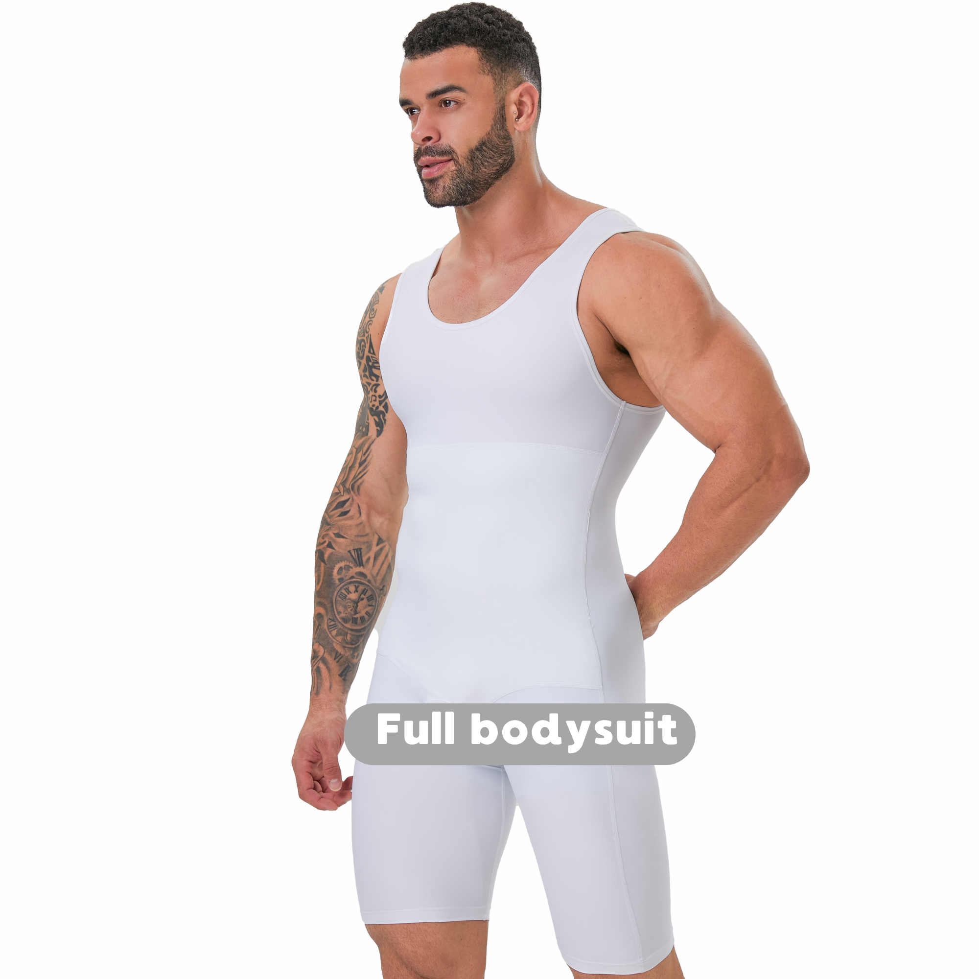 Men's Double Layer Tummy Contr - огляд і ціна Shapewear Bodysuit Firm