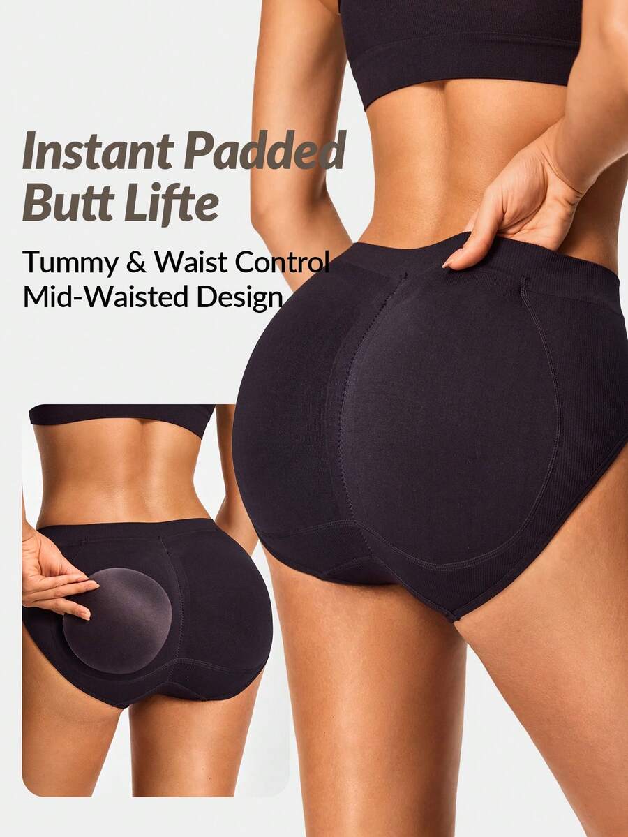 Seamless Mid-Rise Padded Brief - огляд і ціна Seamless Underwear Women