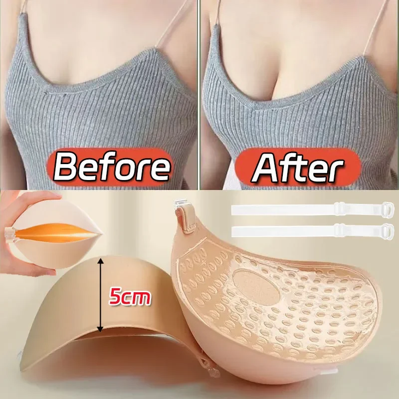 5cm Thicken Silicone Breast St - огляд і ціна Push Up Bra Padded