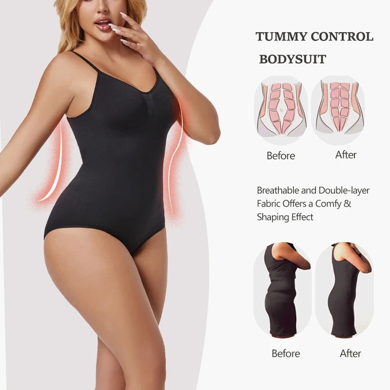 Womens Backless Bodysuits Seam - огляд і ціна Shapewear Bodysuit Firm