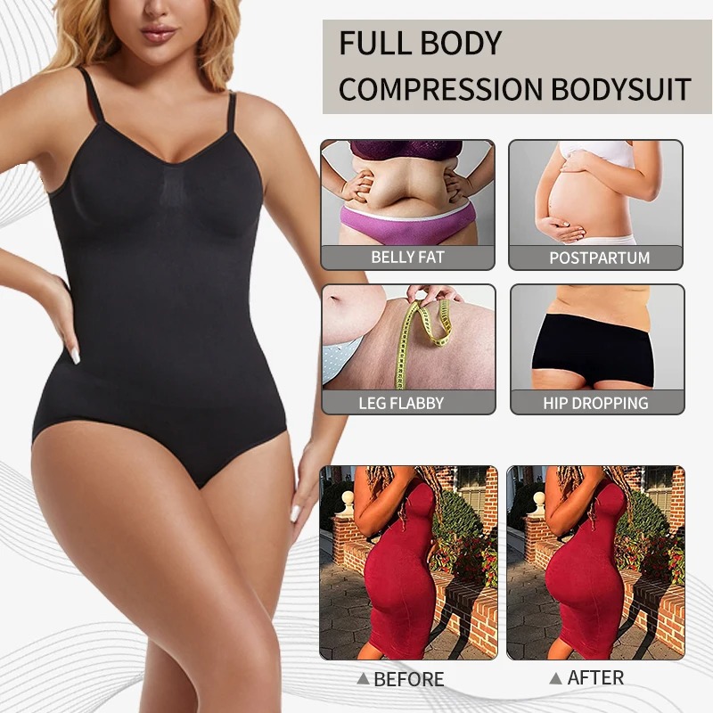 Womens Backless Bodysuits Seam - огляд і ціна Shapewear Bodysuit Firm