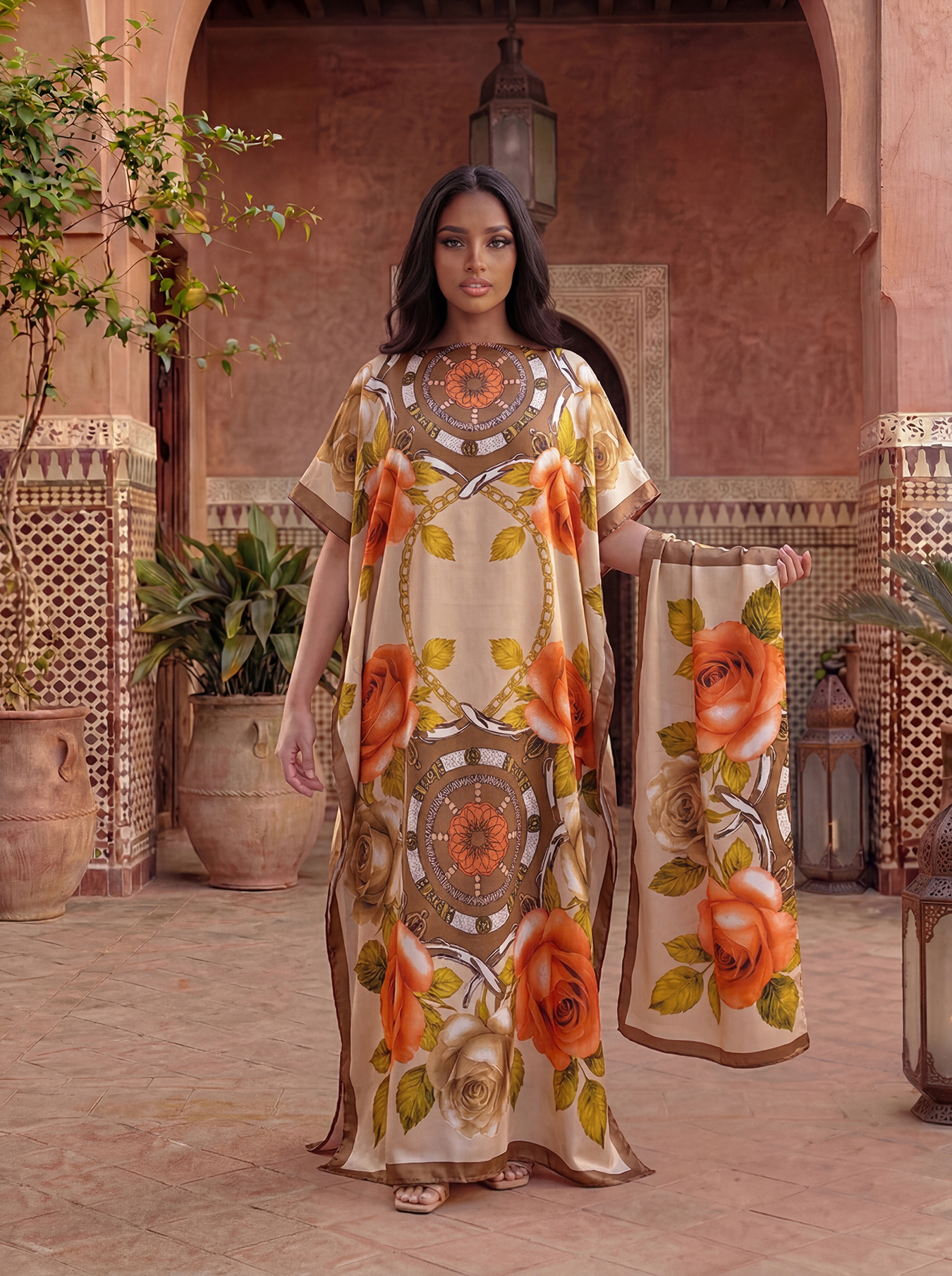 New Style Long Loose Silk Blen - огляд і ціна Robe Silk Women