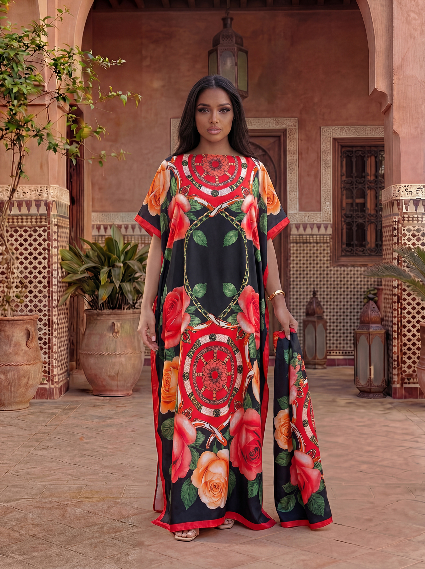 New Style Long Loose Silk Blen - огляд і ціна Robe Silk Women