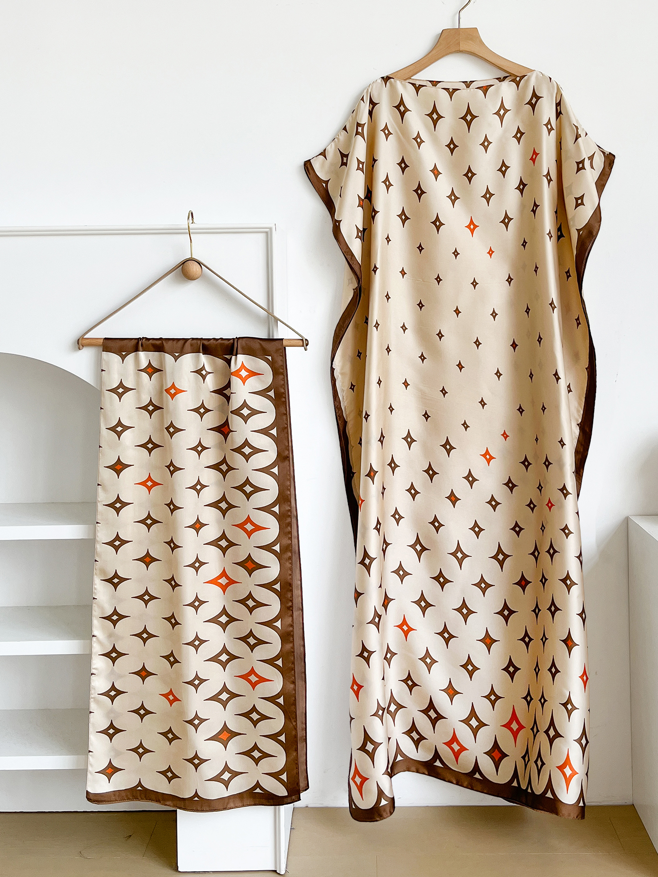 New Style Long Loose Silk Blen - огляд і ціна Robe Silk Women