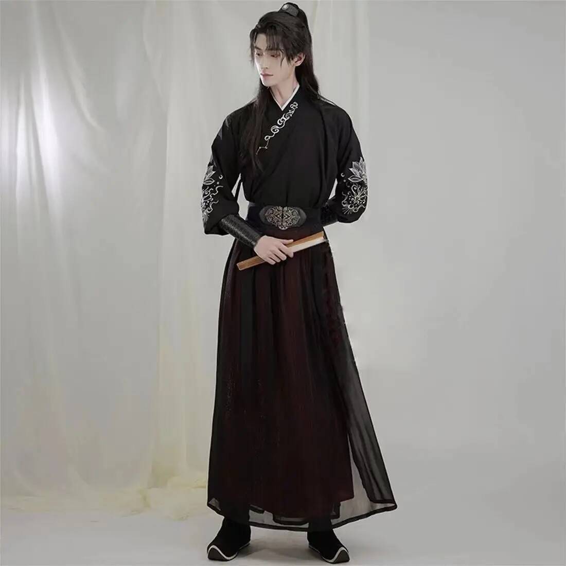 Ancient knight hanfu men women - огляд і ціна Robe Silk Women