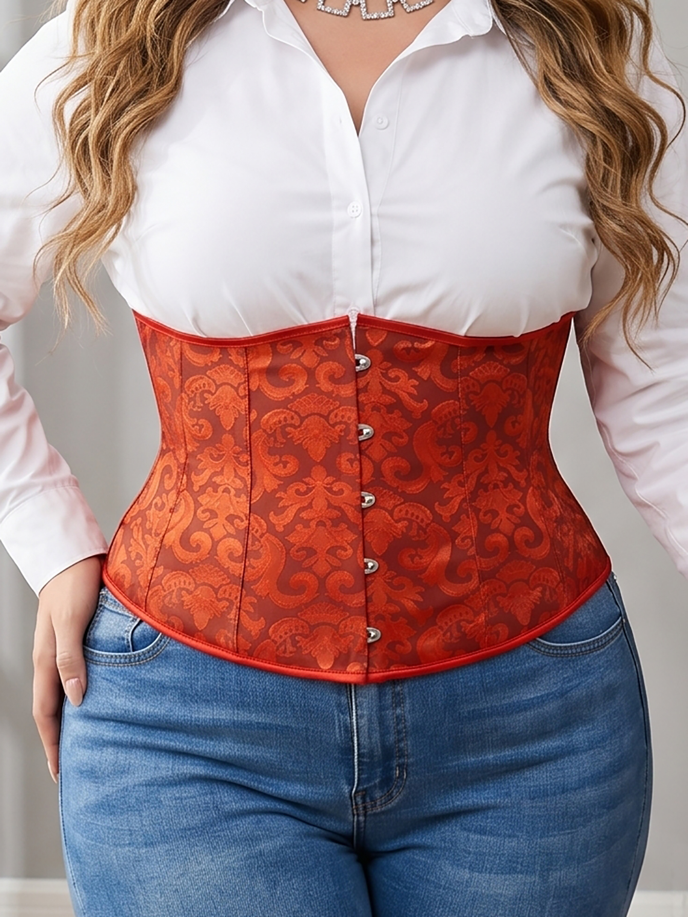 Women's Plus Size Court Lace W - огляд і ціна Corset Waist Cinch