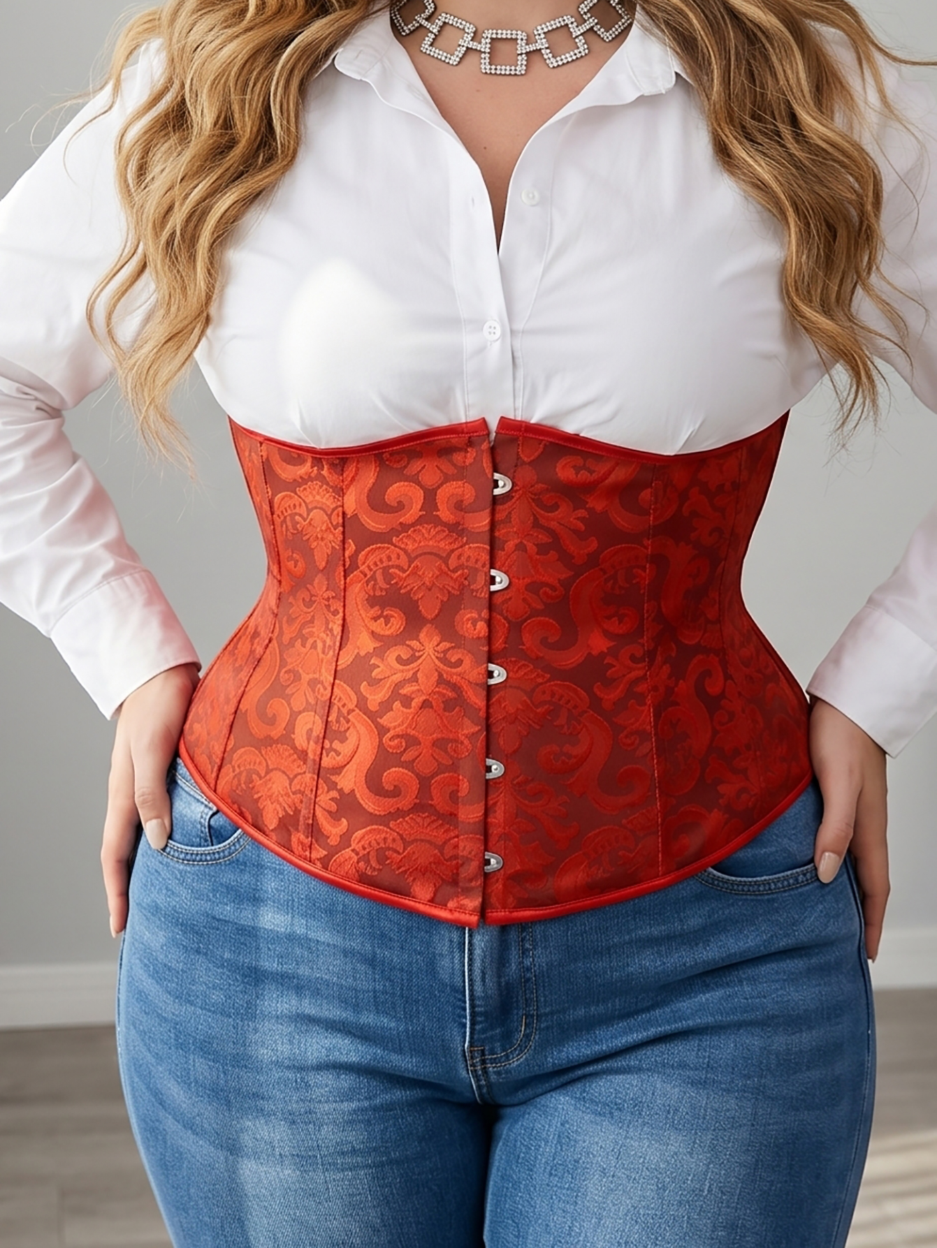 Women's Plus Size Court Lace W - огляд і ціна Corset Waist Cinch