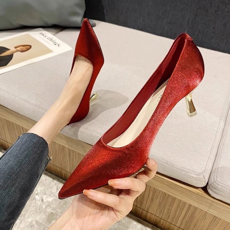 Women's Slip-On Satin Heels ,  - огляд і ціна Slip Dress Satin