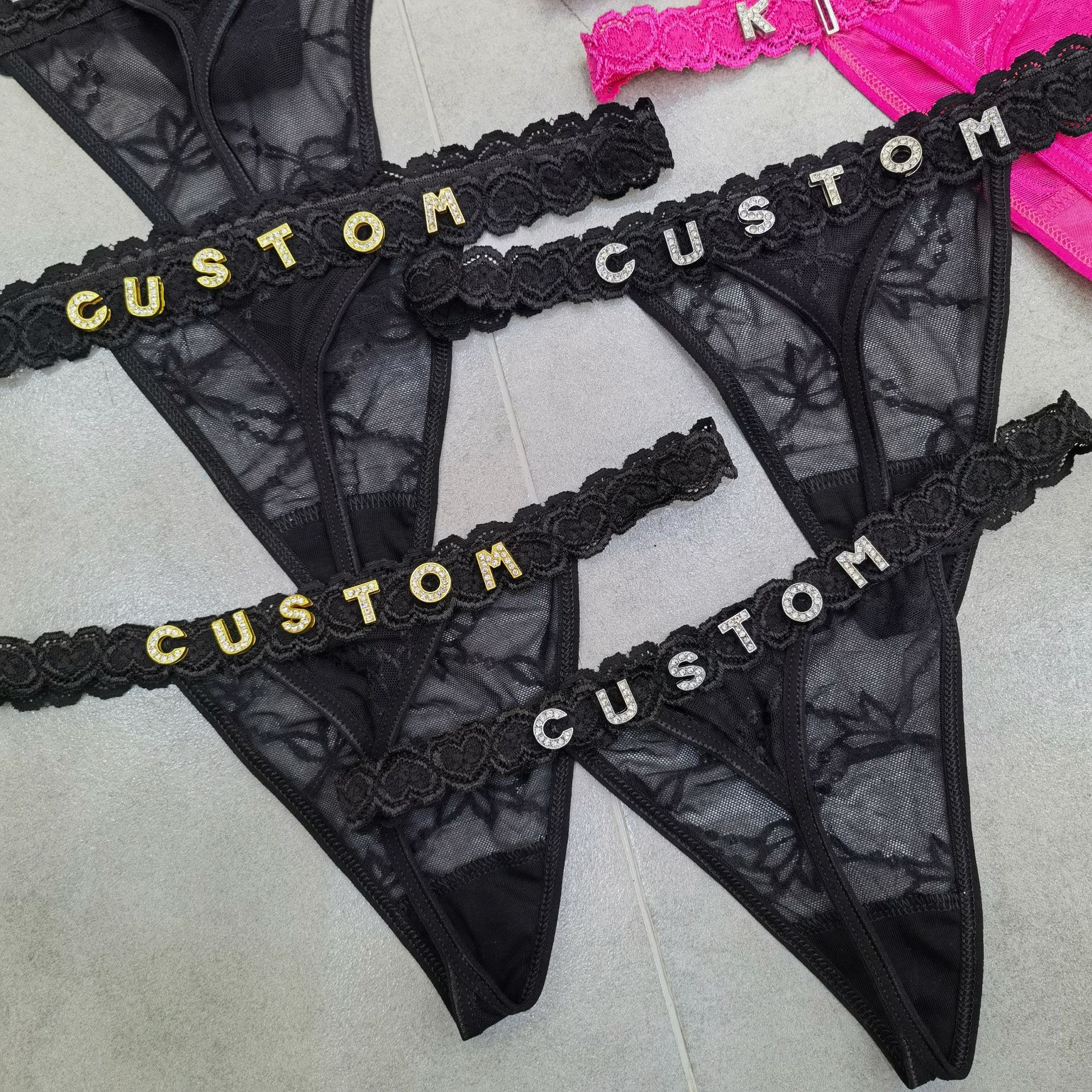 Customize Thongs Crystal Name  - огляд і ціна Thong Bikini Women