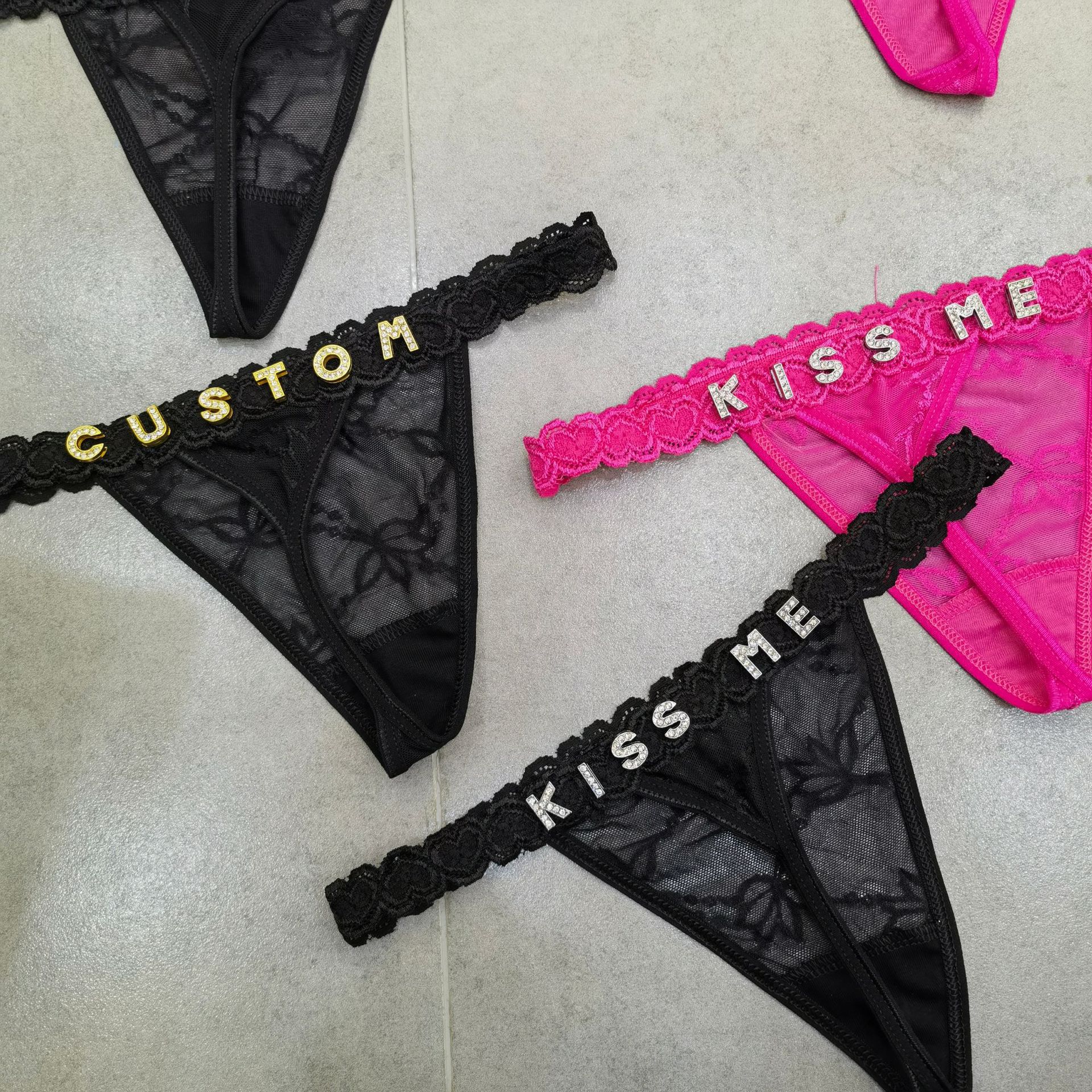 Customize Thongs Crystal Name  - огляд і ціна Thong Bikini Women