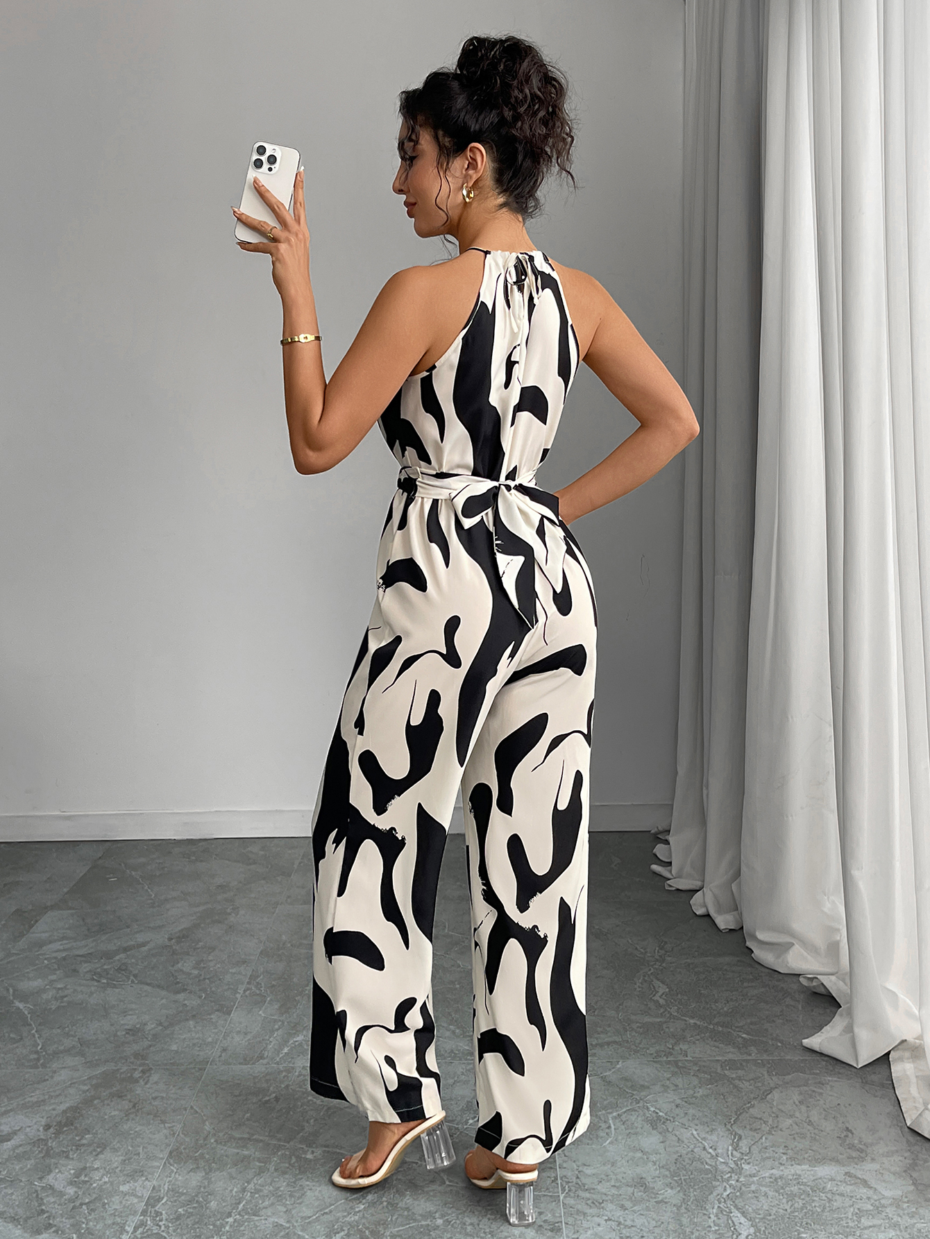 Zebra striped camisole jumpsui - огляд і ціна Cami Top Lace