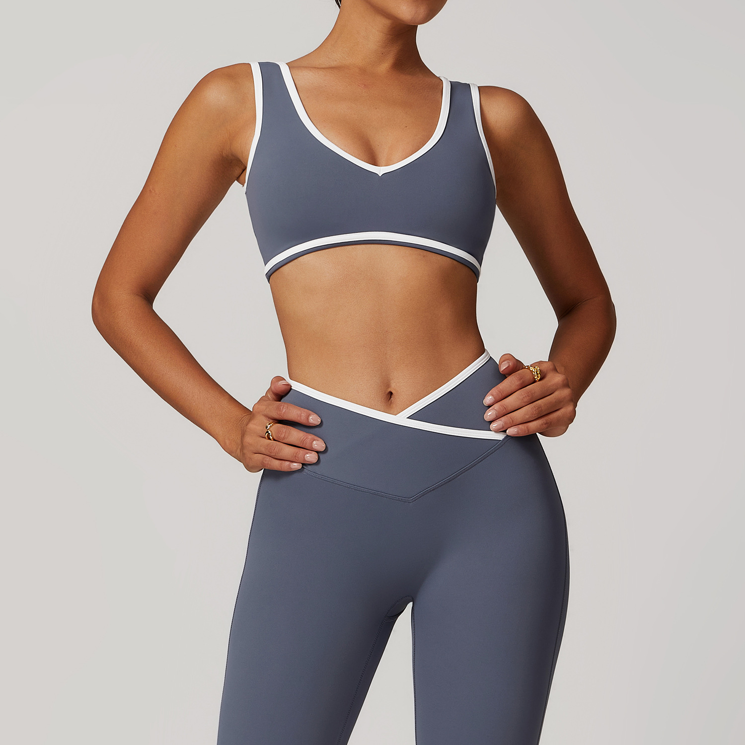 V-Neck Sports Bra Women Top Pu - огляд і ціна Push Up Bra Padded