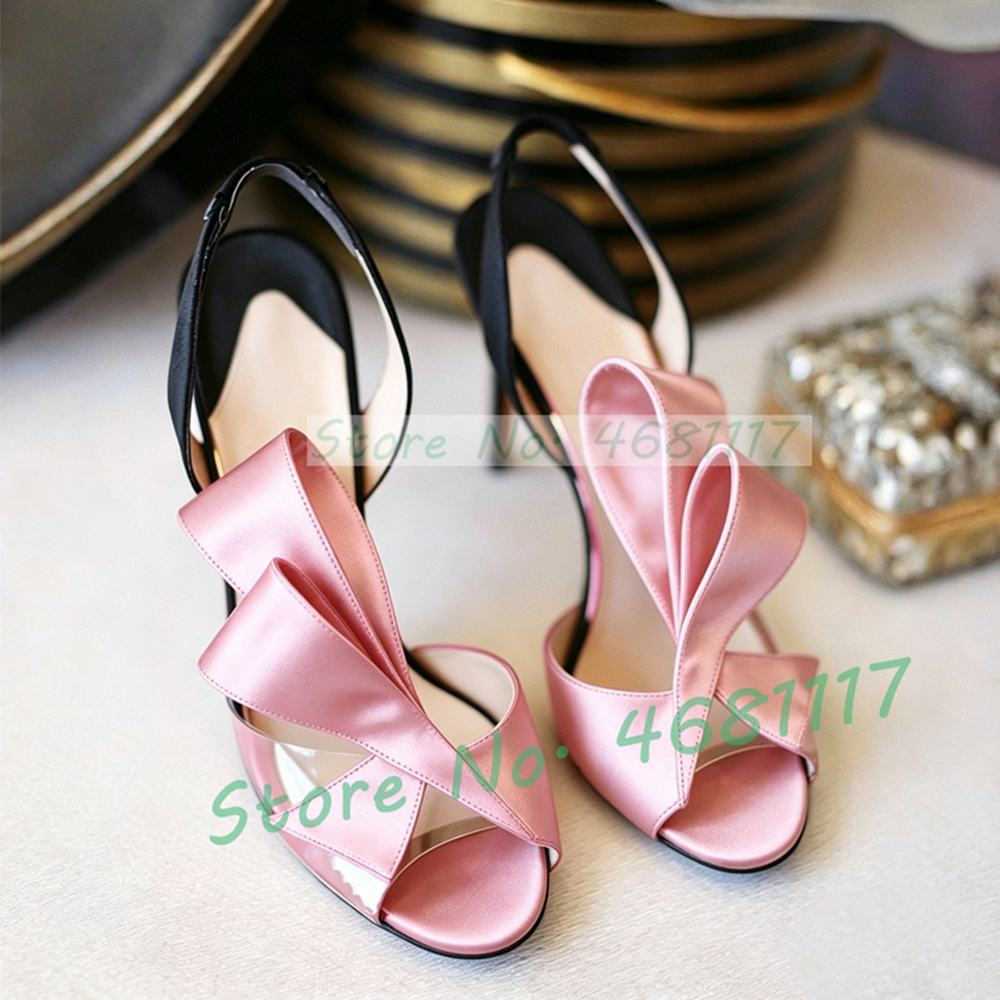 Satin Bow Back Strap High Heel - огляд і ціна Slip Dress Satin
