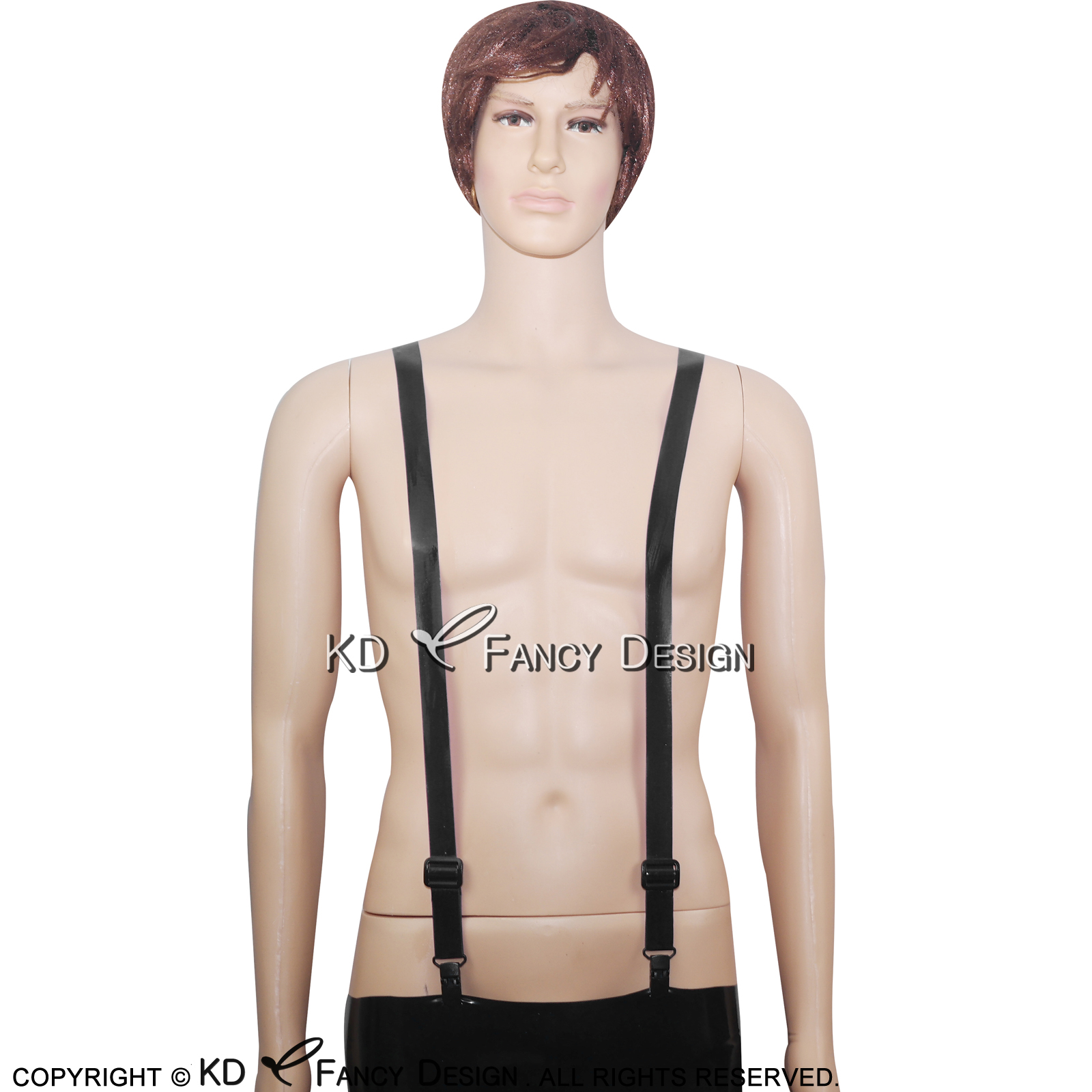 Black Sexy Rubber Latex Suspen - огляд і ціна Garter Belt Set