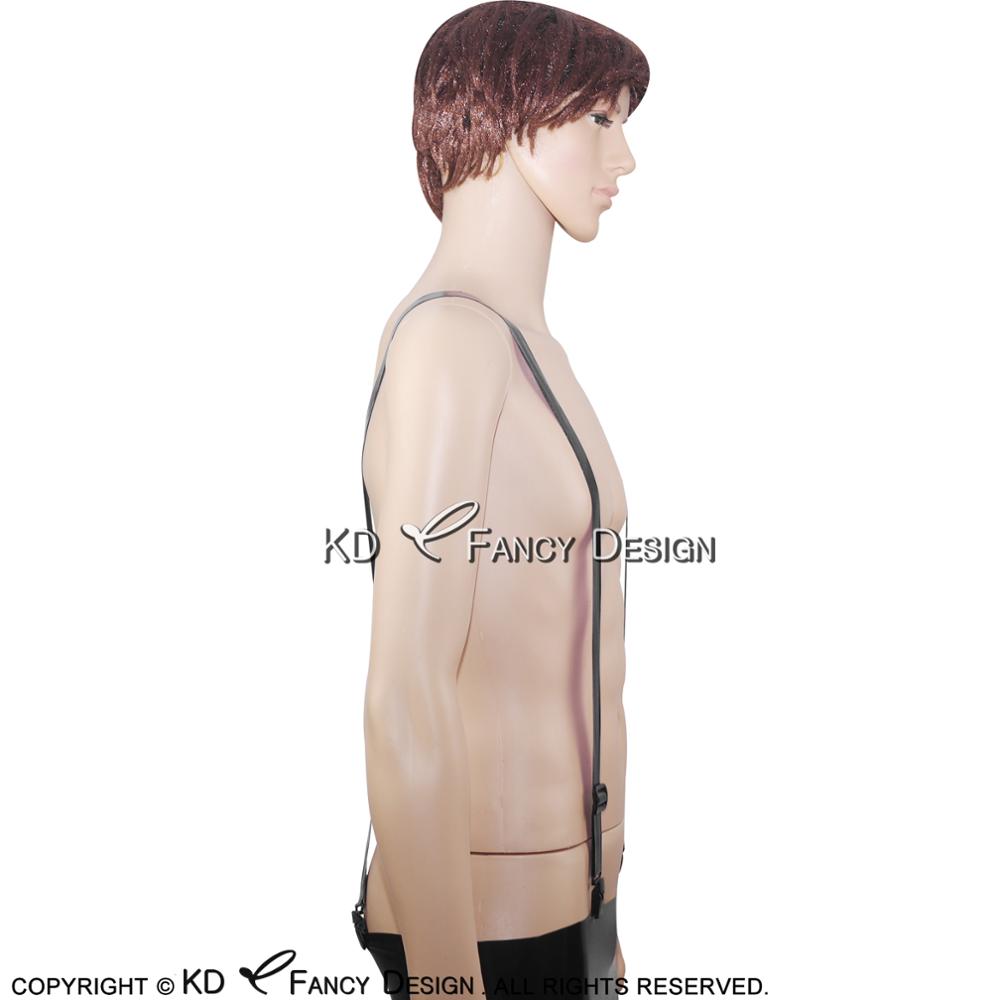 Black Sexy Rubber Latex Suspen - огляд і ціна Garter Belt Set