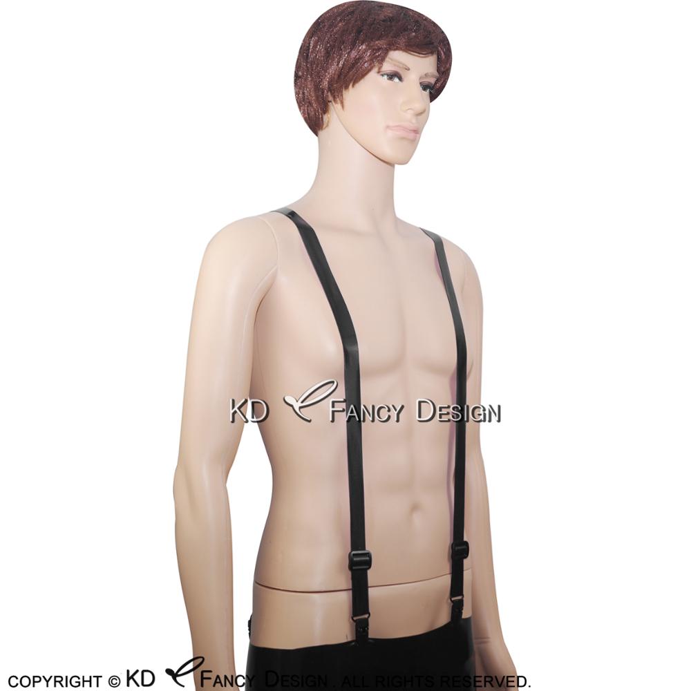 Black Sexy Rubber Latex Suspen - огляд і ціна Garter Belt Set
