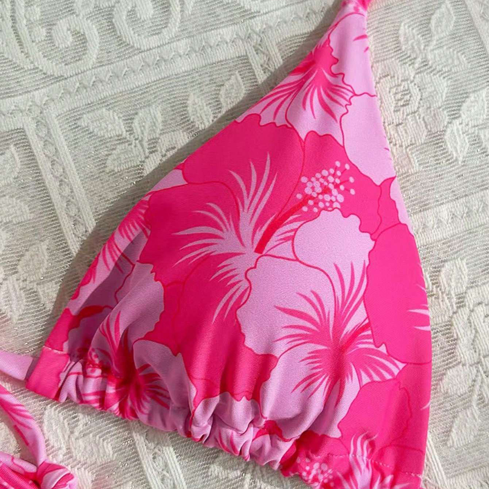 Women's Printed Vest Bikini+Th - огляд і ціна Thong Bikini Women