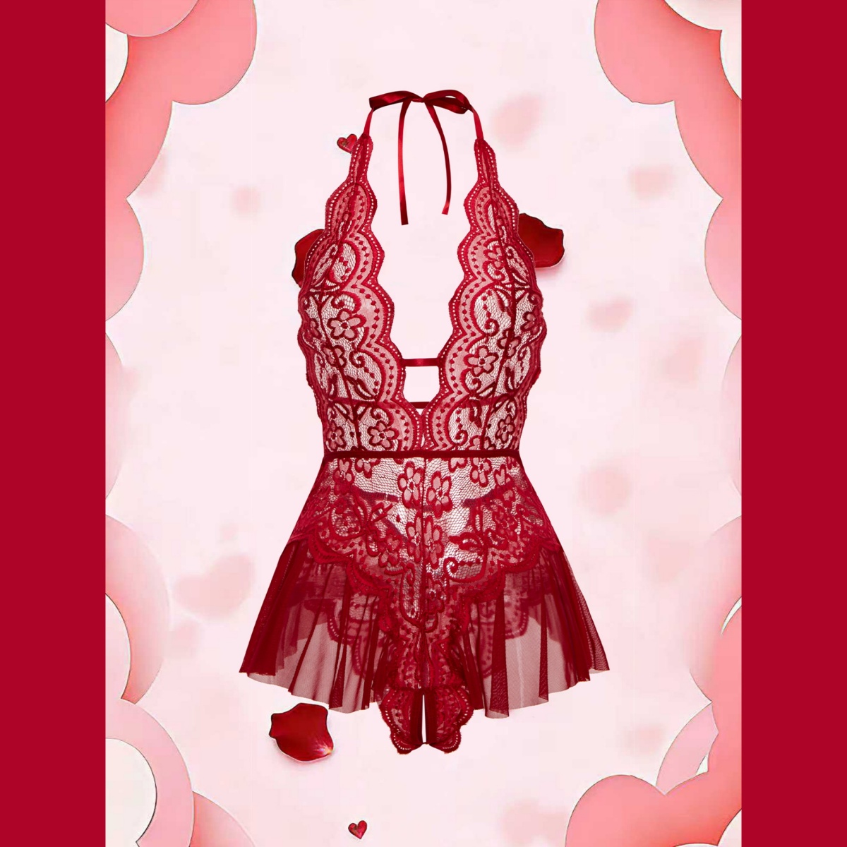 Erotic Crotchless Hot Lingerie - огляд і ціна Lace Teddy Lingerie