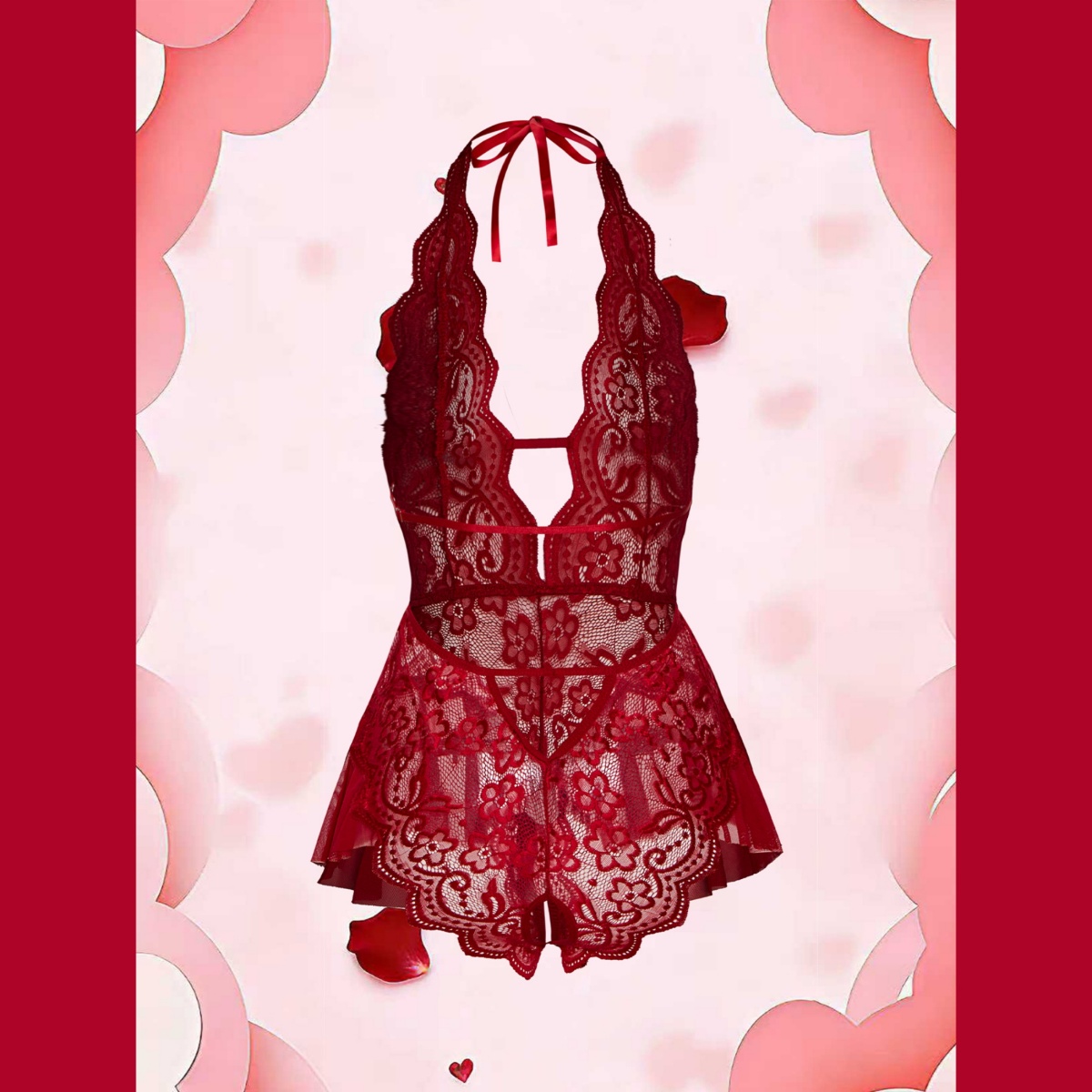 Erotic Crotchless Hot Lingerie - огляд і ціна Lace Teddy Lingerie