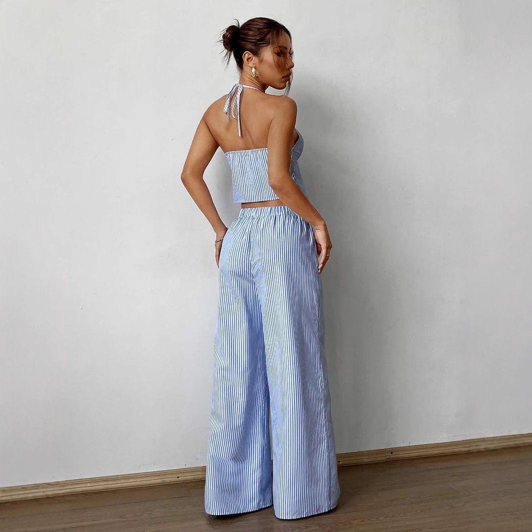 Striped Lace Up Camisole Colla - огляд і ціна Cami Top Lace