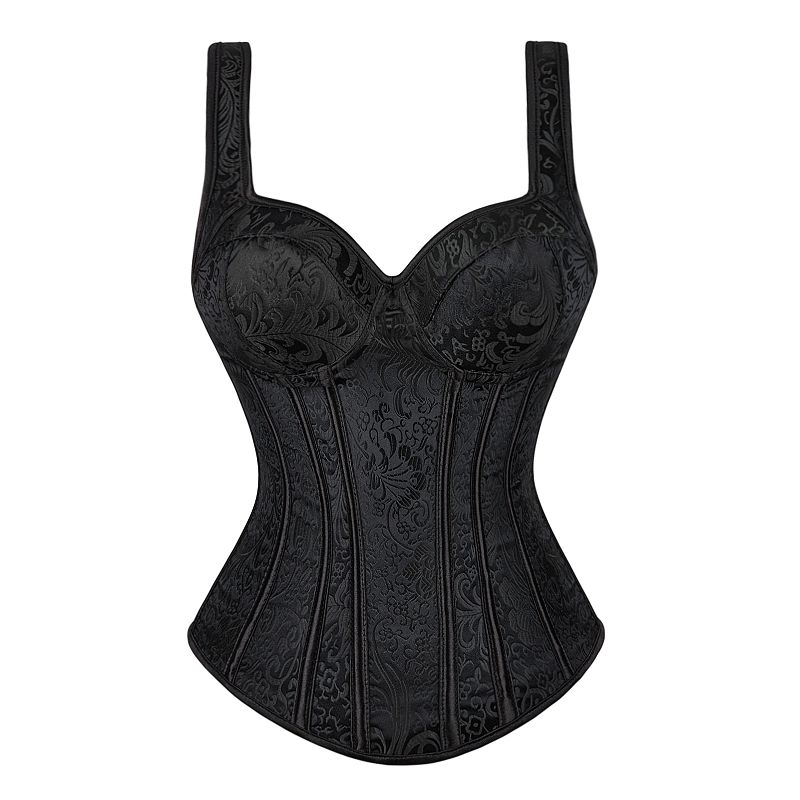 Women Corset with Straps Black - огляд і ціна Corset Waist Cinch