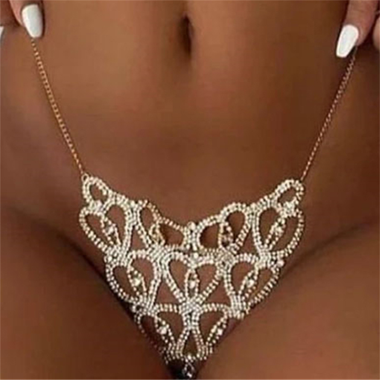 Sexy Body Chain Heart-shaped T - огляд і ціна Thong Bikini Women