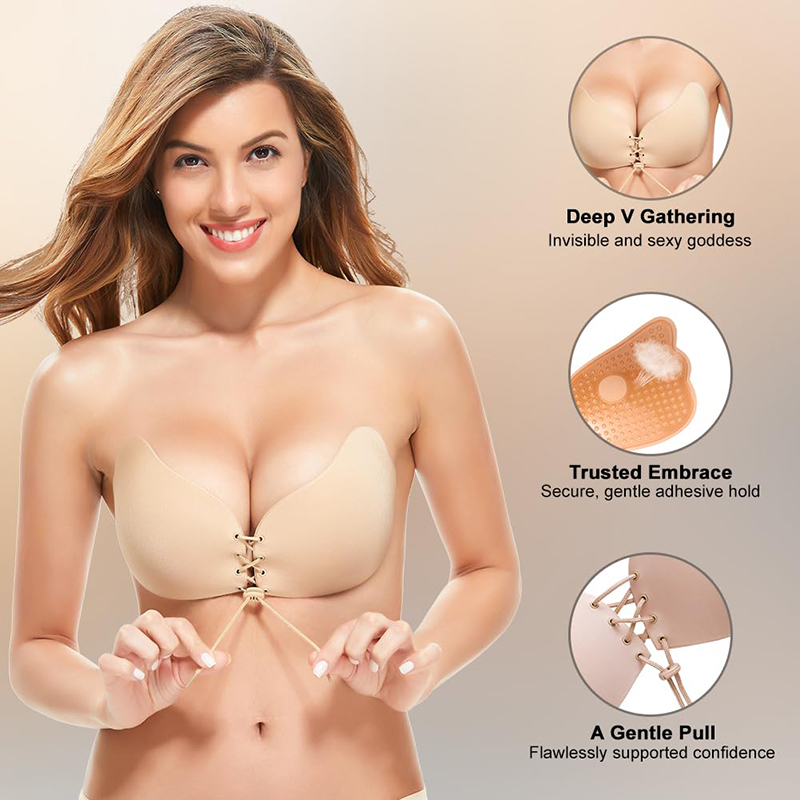 1/2 Pairs Women Summer Backles - огляд і ціна Strapless Bra Backless