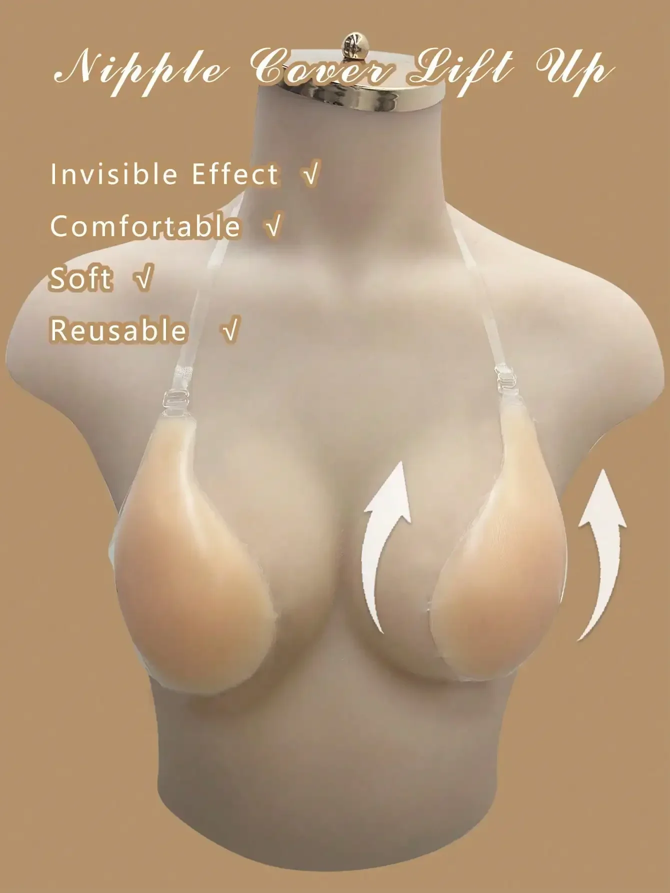 1pc Invisible Backless Straple - огляд і ціна Strapless Bra Backless