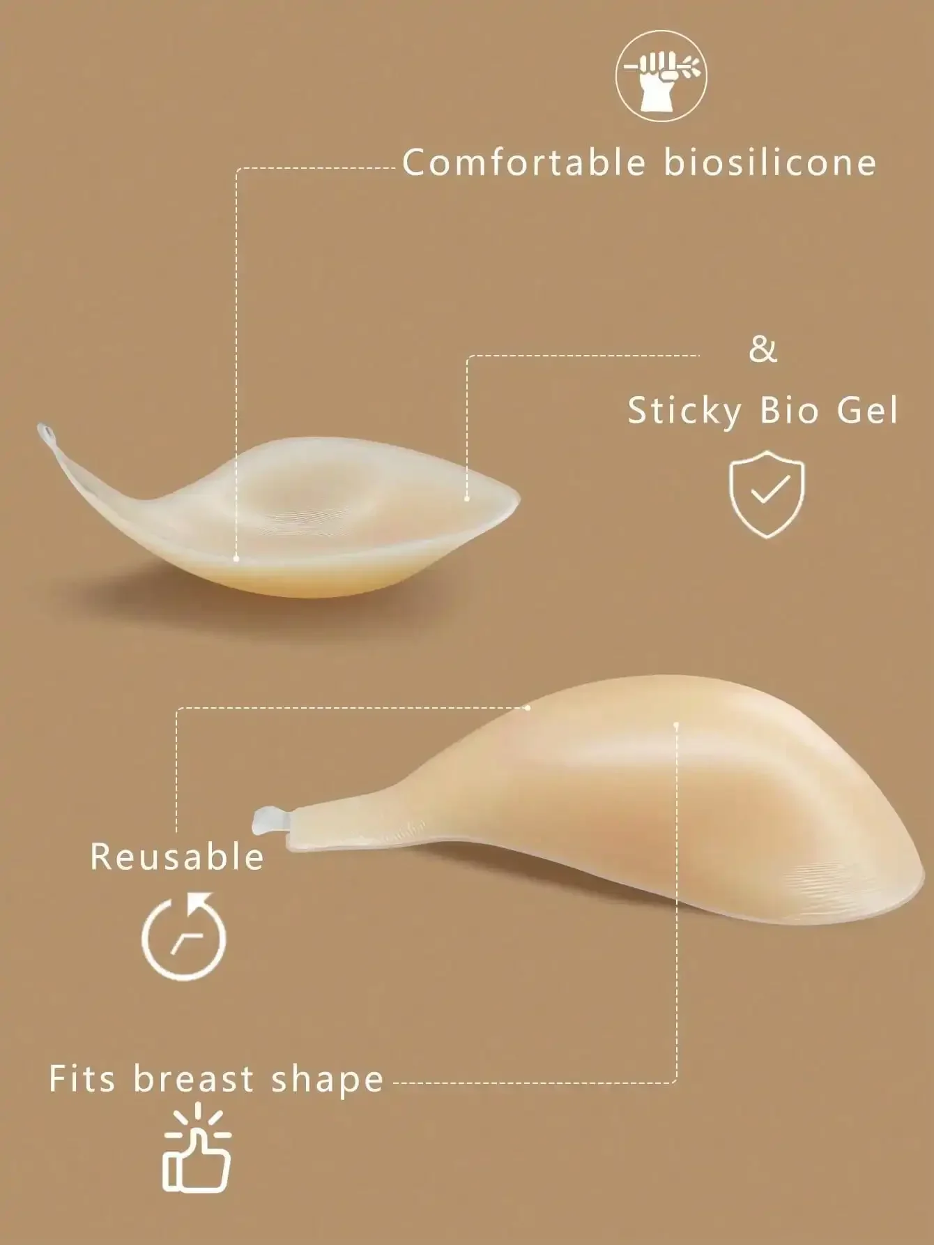 1pc Invisible Backless Straple - огляд і ціна Strapless Bra Backless