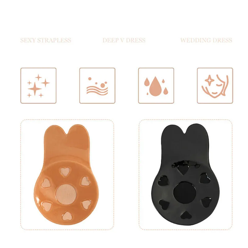 1 Pair Breathable silicone bre - огляд і ціна Silicone Bra Adhesive