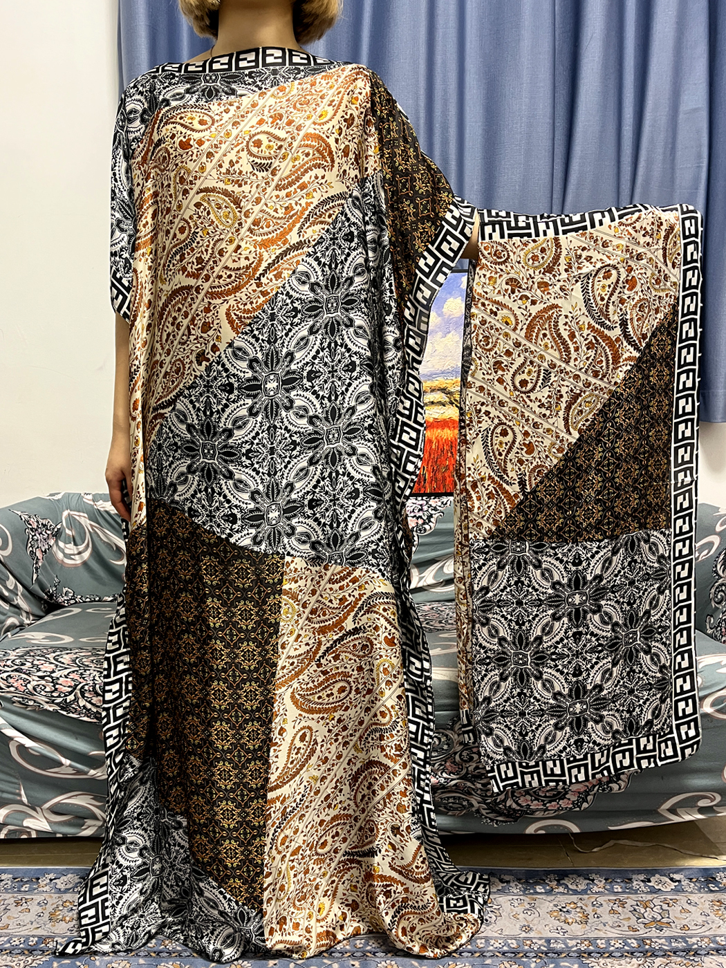 Abayas For Women Dubai Kaftan  - огляд і ціна Robe Silk Women