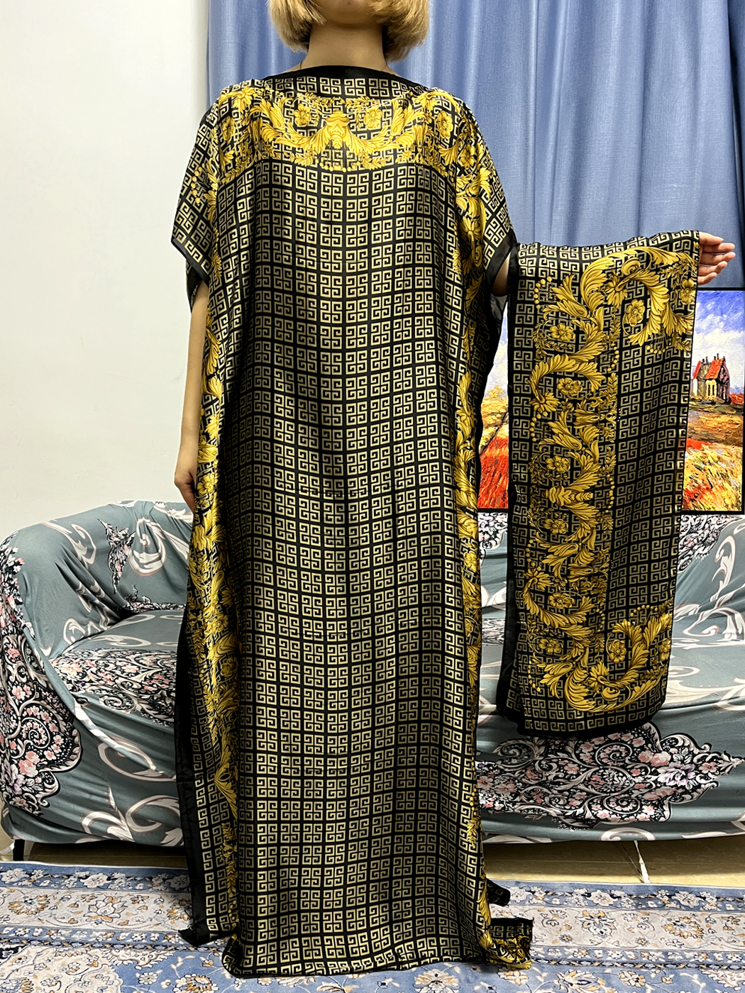 Abayas For Women Dubai Kaftan  - огляд і ціна Robe Silk Women