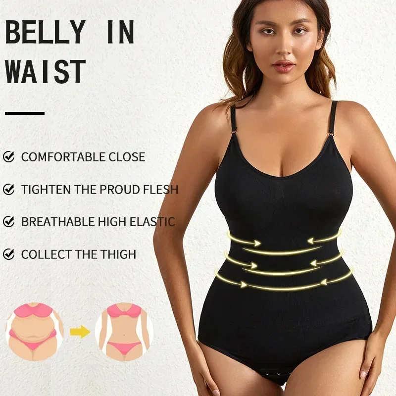 1 Piece Solid Seamless Brief S - огляд і ціна Shapewear Bodysuit Firm
