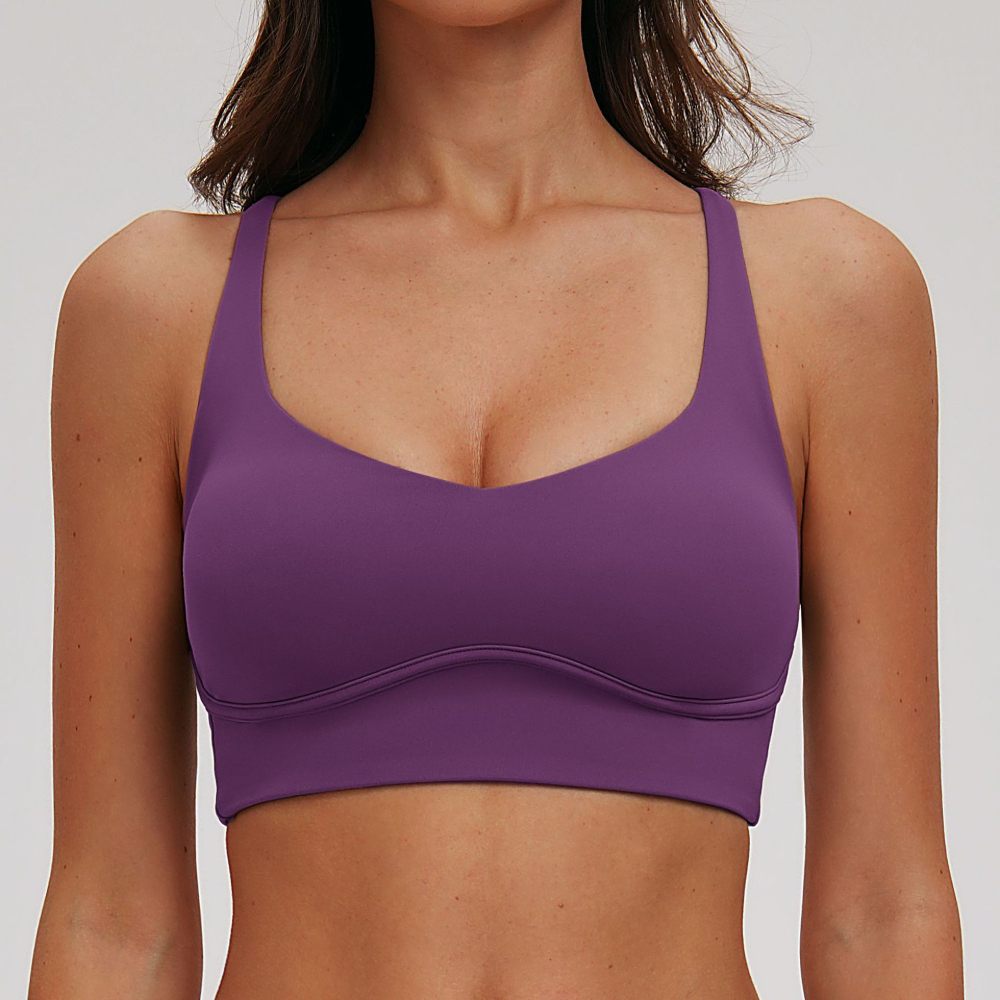 Sexy V-neck Sports Bra Yoga Un - огляд і ціна Sports Bra High Impact