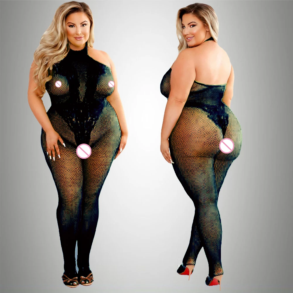 2024 Plus Size Bodystocking Ho - огляд і ціна Bodystocking Fishnet