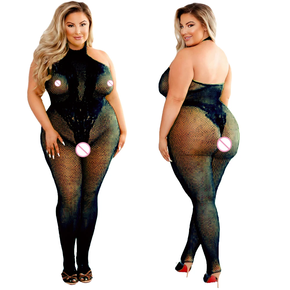 2024 Plus Size Bodystocking Ho - огляд і ціна Bodystocking Fishnet