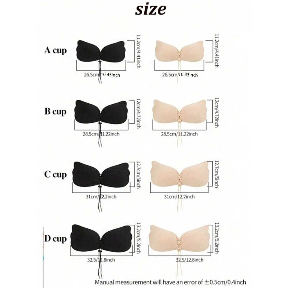 1/2pcs Wing-Shaped Adhesive Br - огляд і ціна Silicone Bra Adhesive