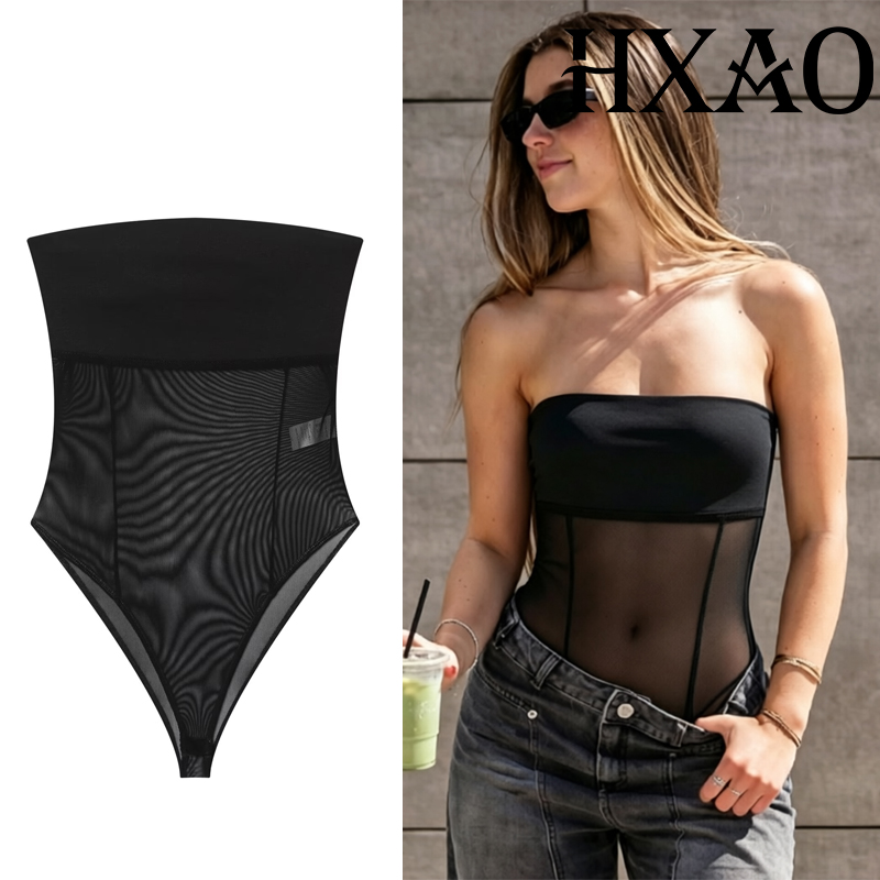 HXAO Tulle Corset Bodys Woman  - огляд і ціна Strapless Bra Backless