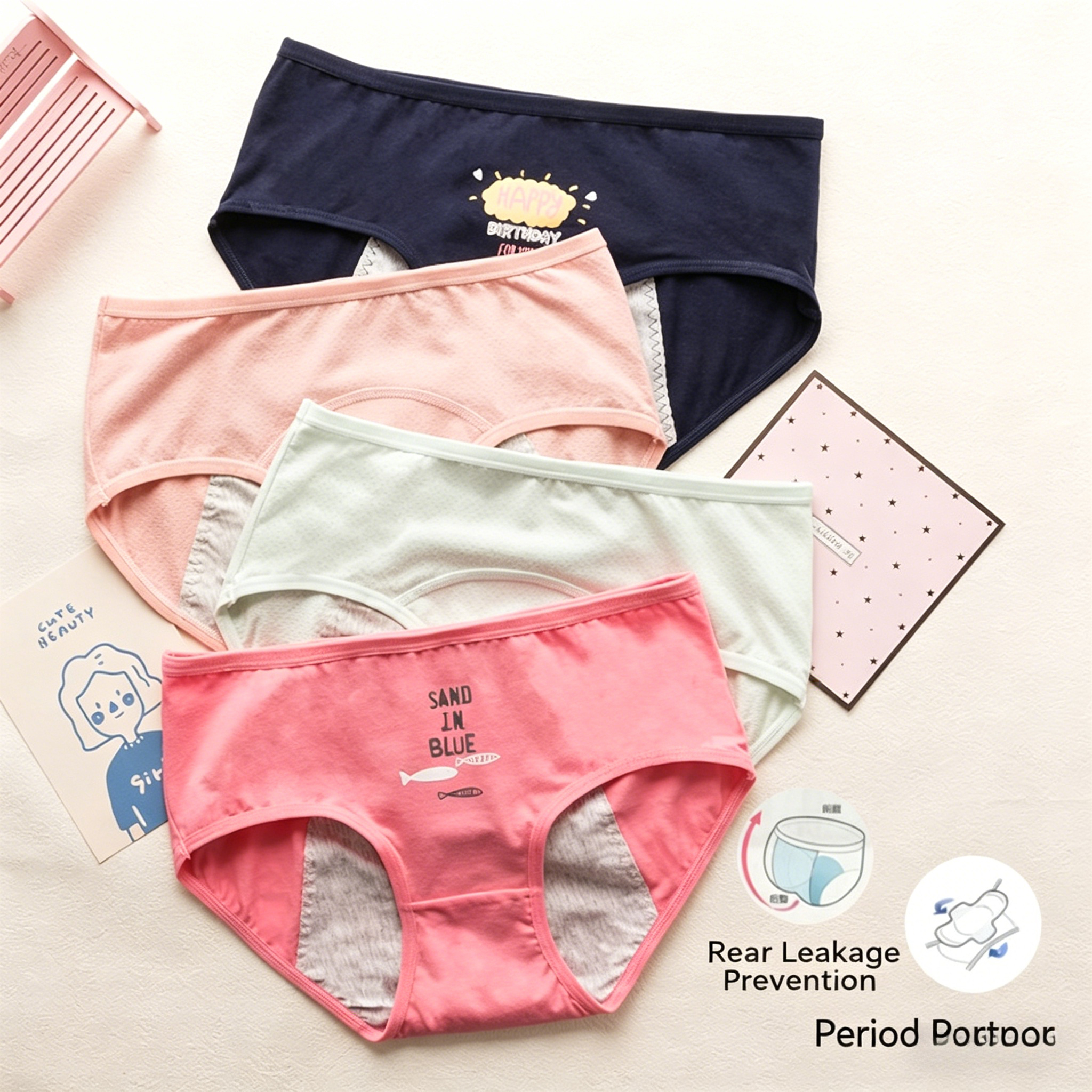 Cute Cartoon Period Underwear  - огляд і ціна Period Panty Absorbent