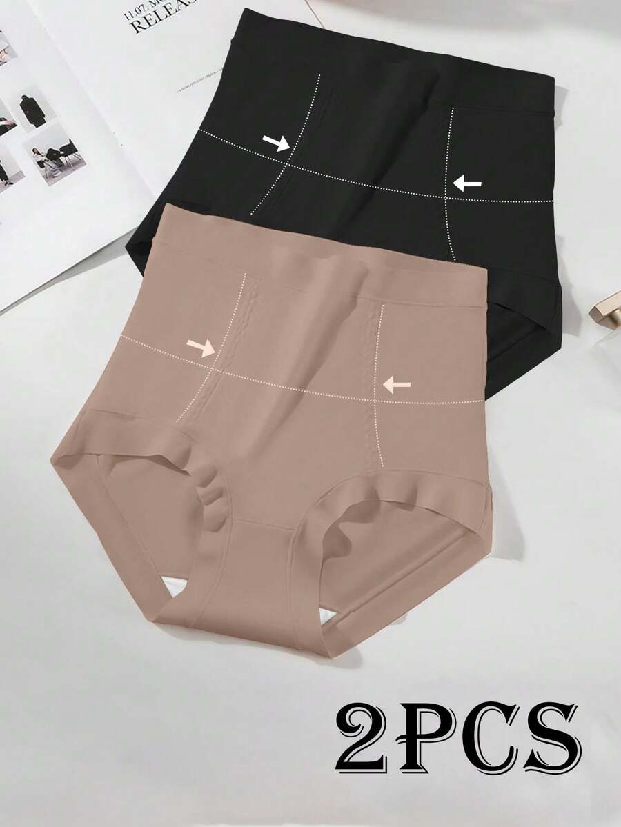 2pcs High Waist Seamless Shape - огляд і ціна Seamless Underwear Women