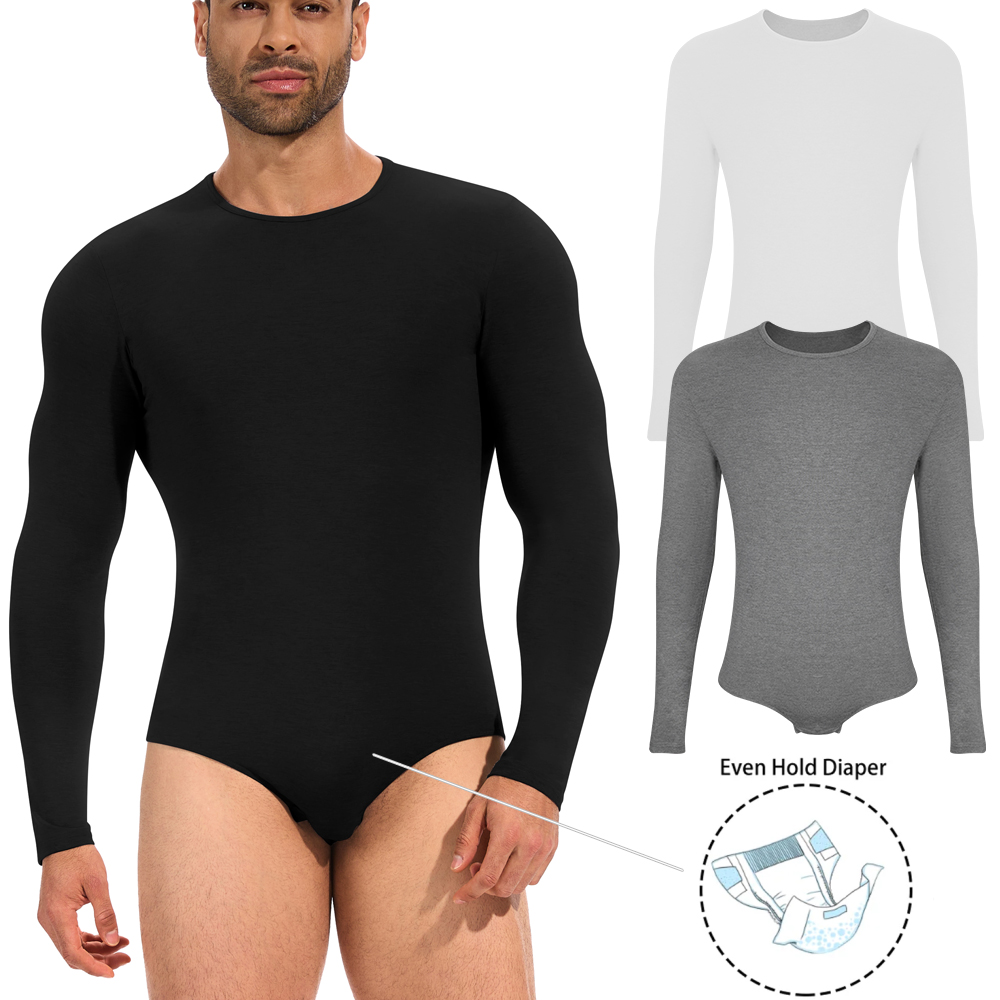 Mens Long Sleeve Bodysuit Full - огляд і ціна Shapewear Bodysuit Firm