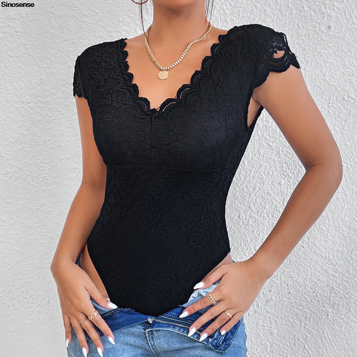 Womens Embroidery Floral Contr - огляд і ціна Lace Teddy Lingerie